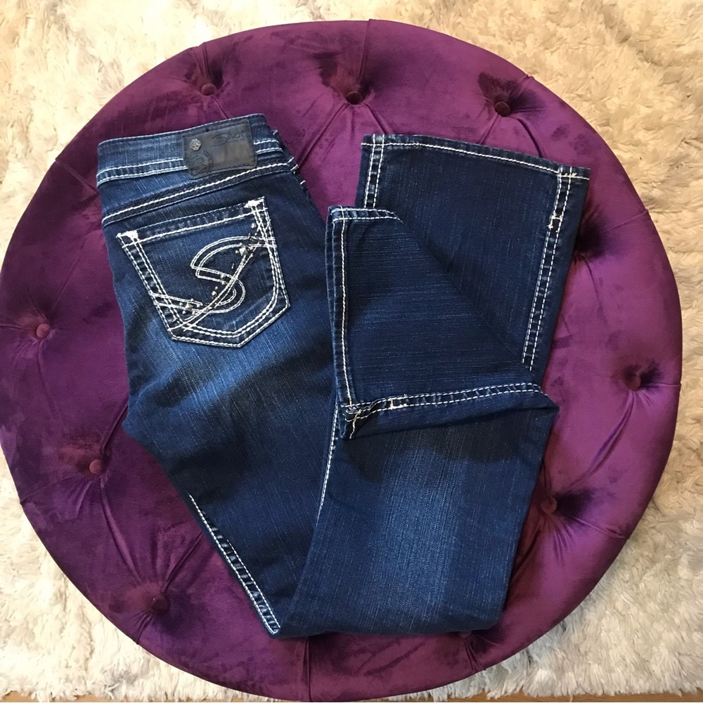 Silver Brand Embellished Jeans Twisted Boot Cut - Picture 7 of 7
